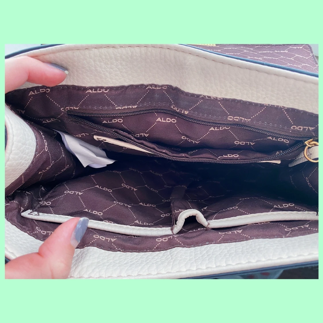 Faux Leather Handbag - 91