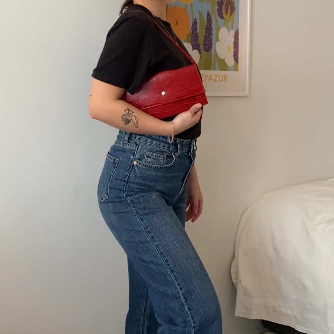 Röd axelväska❤️ - 91
