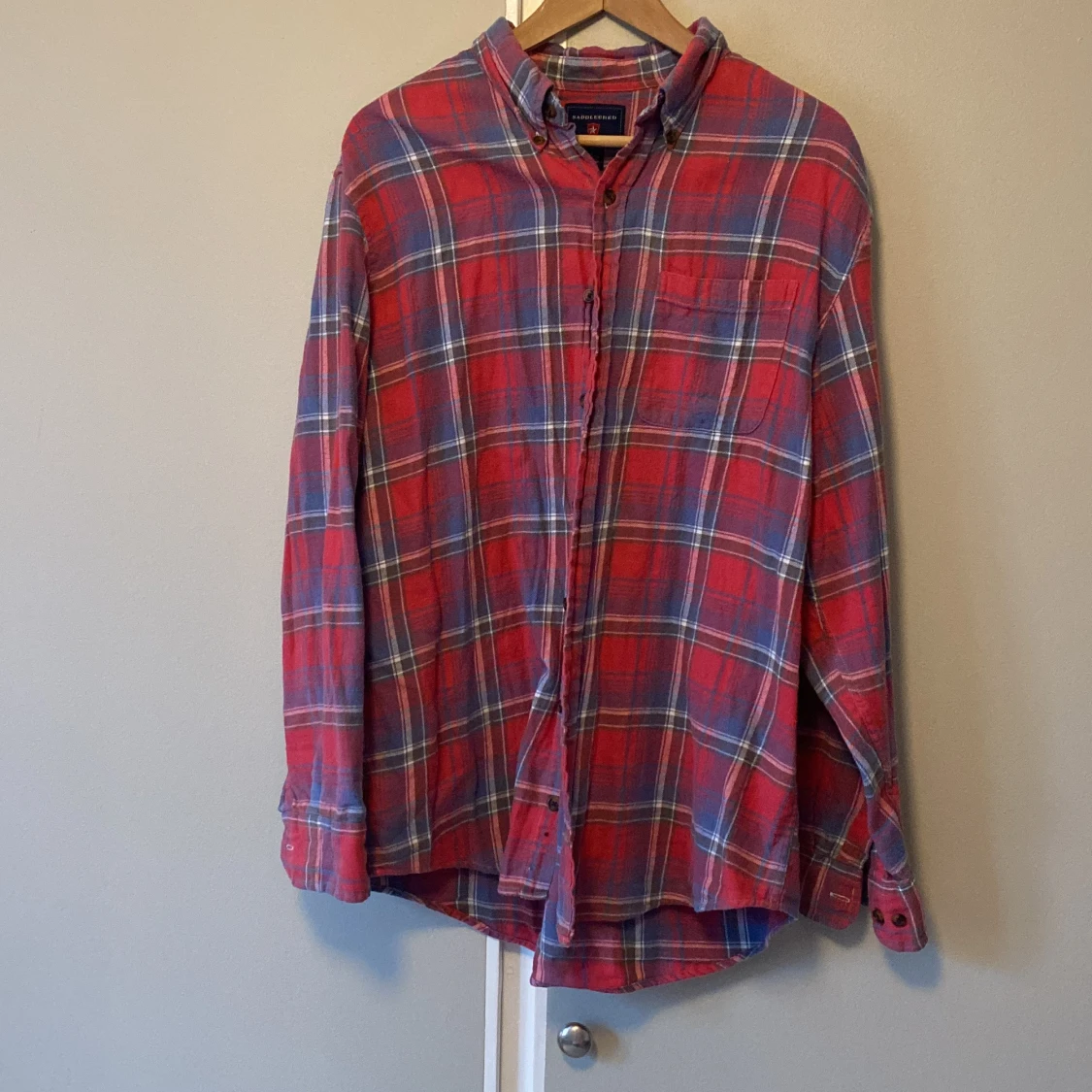 Flanell skjorta L 100%cotton
