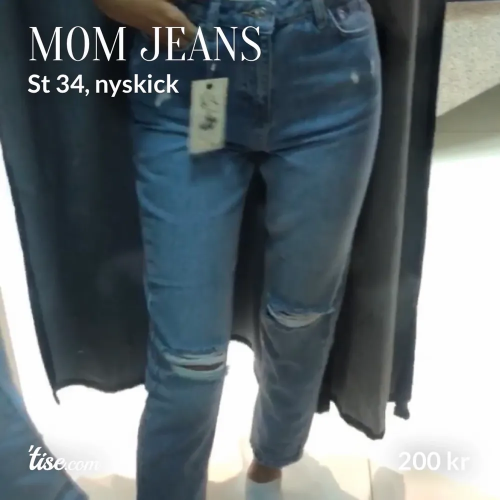 Jättefina jeans i nyskick st 34 . Jeans & Byxor.