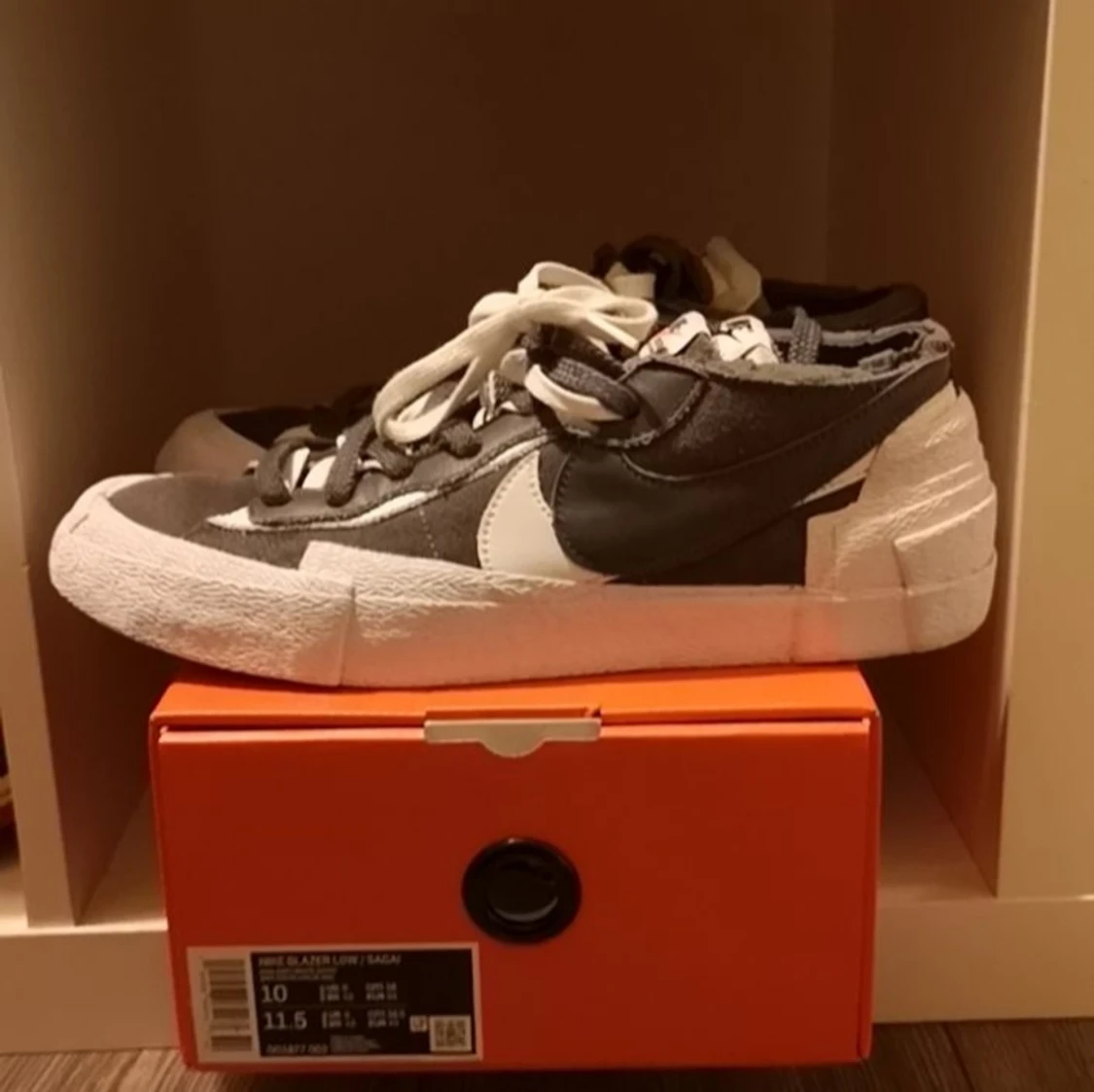Nike x Sacai Blazer Low iron grey - 90