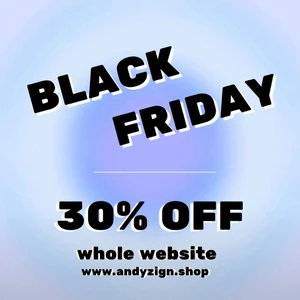 BLACK FRIDAY - BLACK FRIDAY just nu 30% rabatt på hela hemsida, www.andyzign.shop 🖤