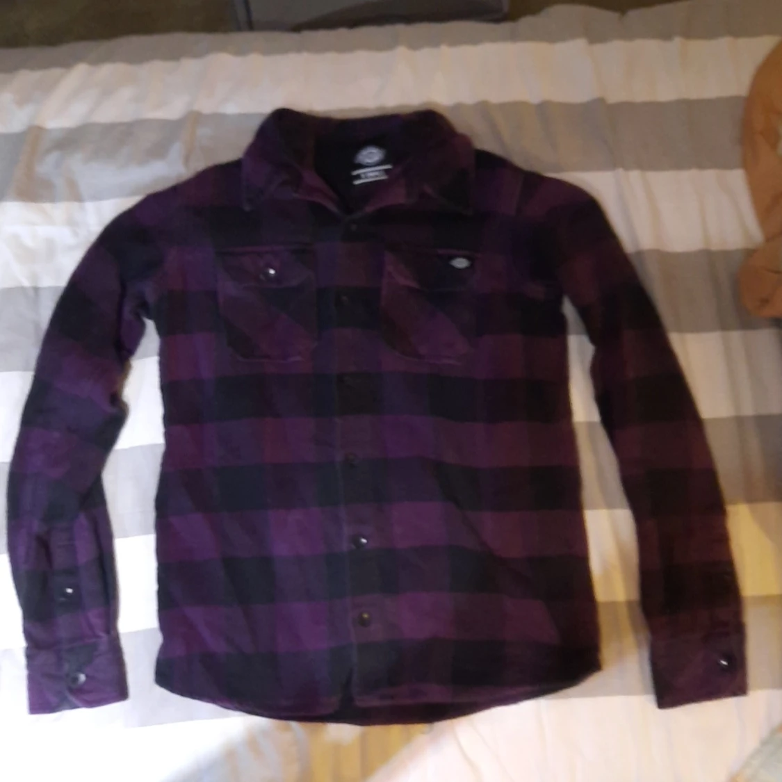 X small Dickies Mörk Lila flannel - 90