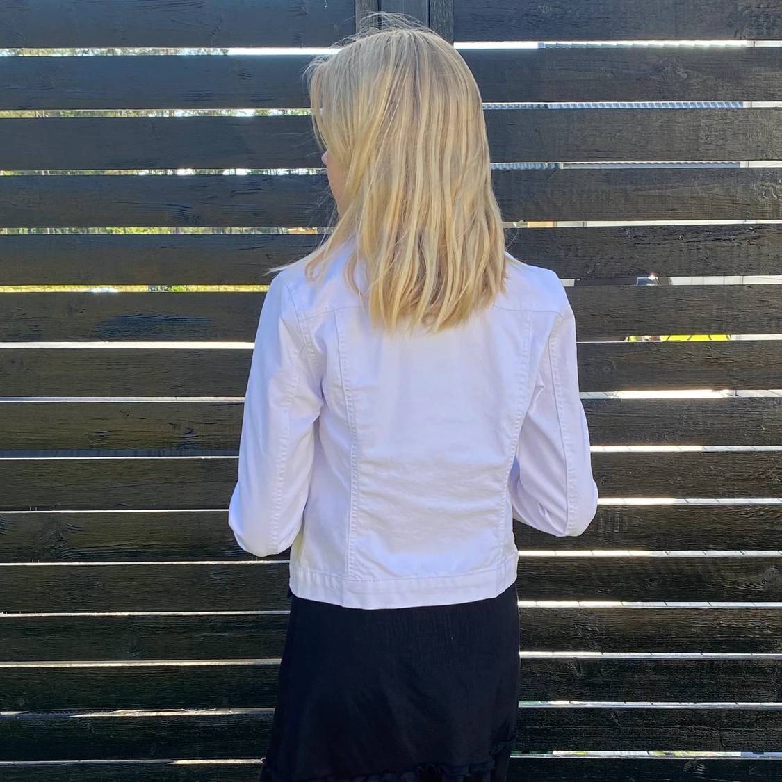 Vit jeansjacka  - 90