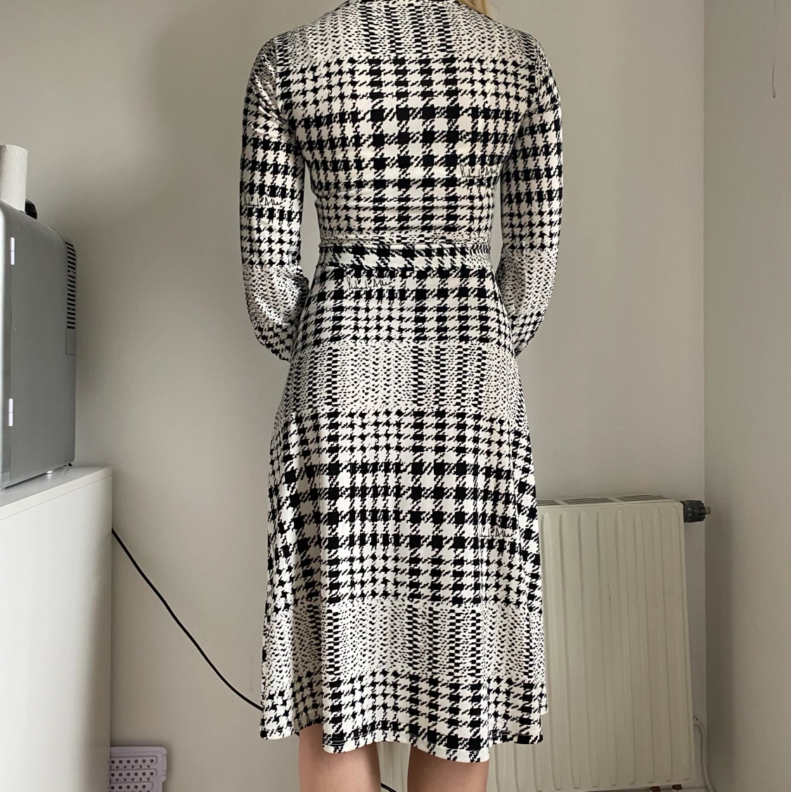 Söt rutig klänning  - 91