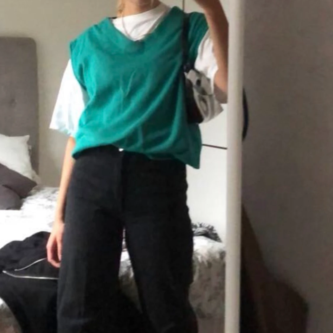 grönblå väst - 90