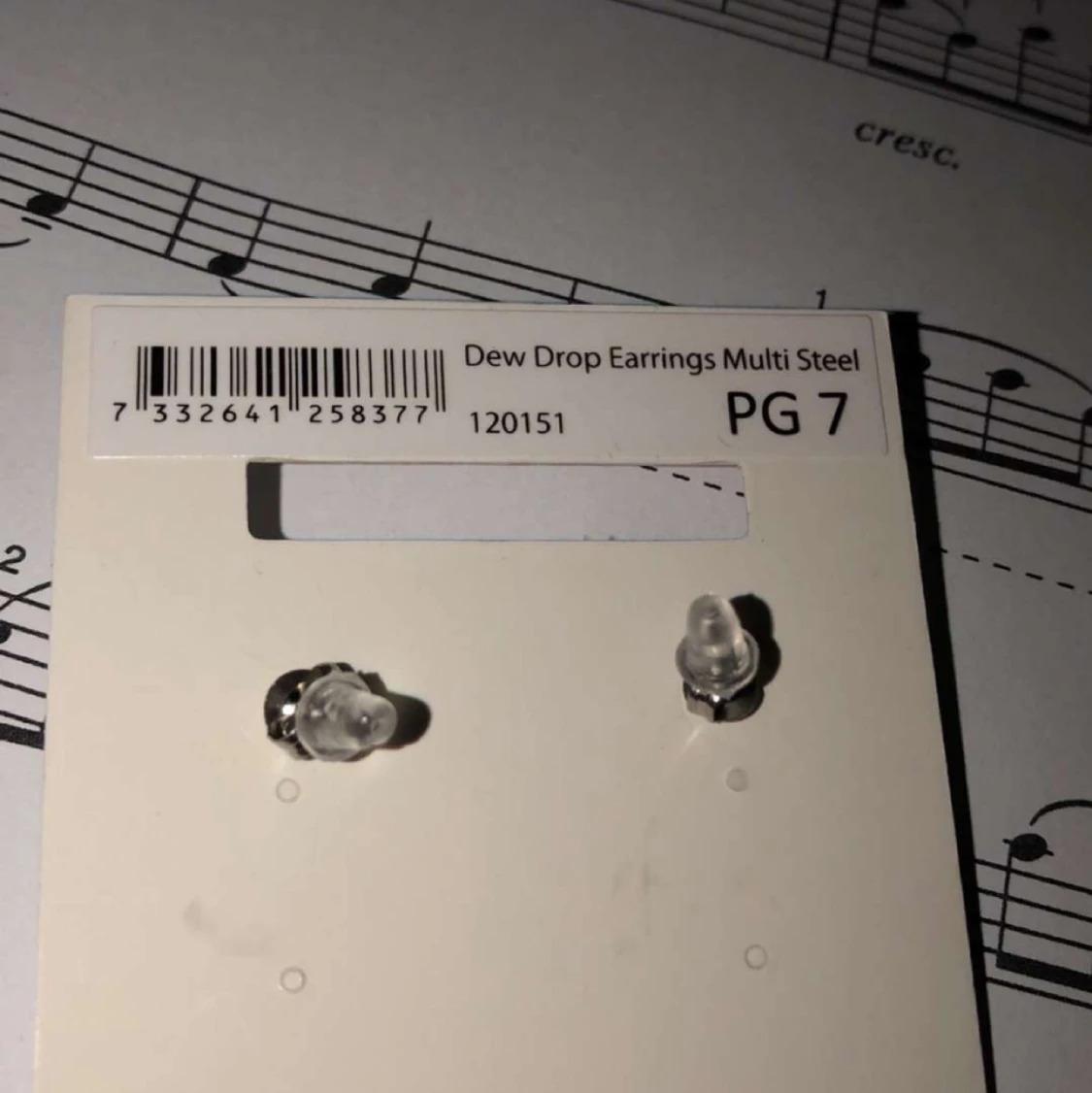 Stål örhängen - 91