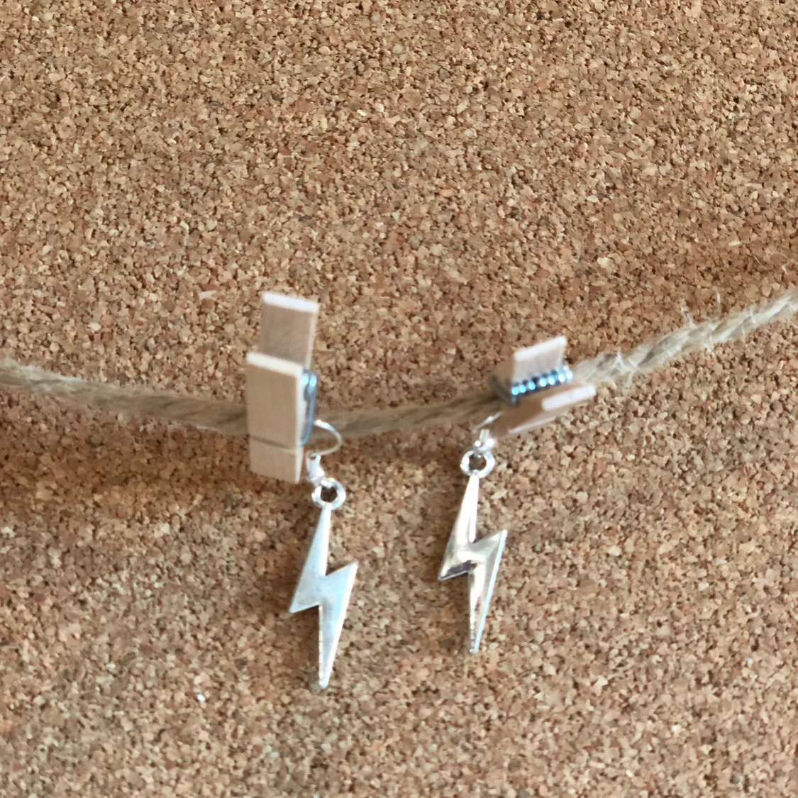 Handgjorda fina blixt örhängen