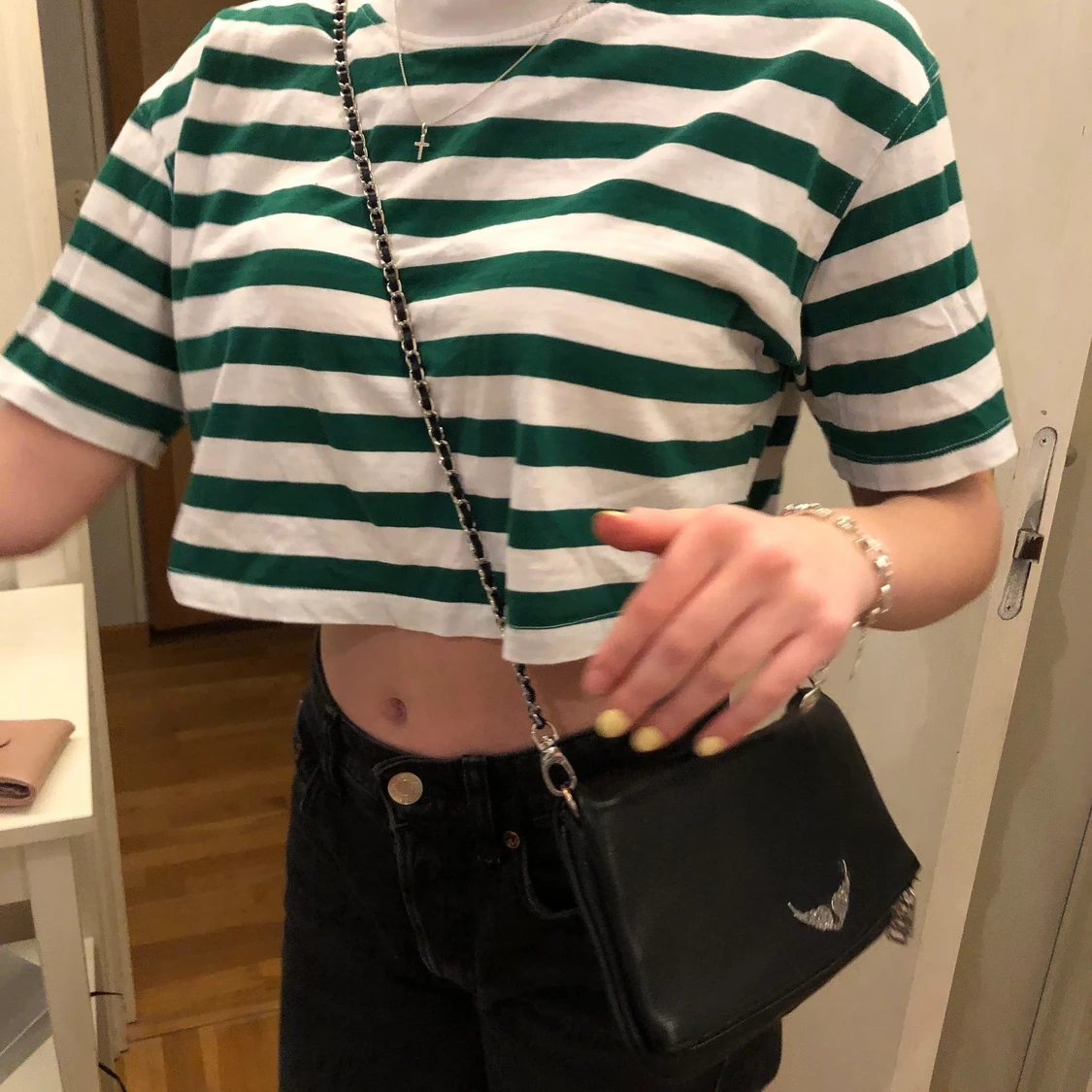 Croppad t-shirt - 90