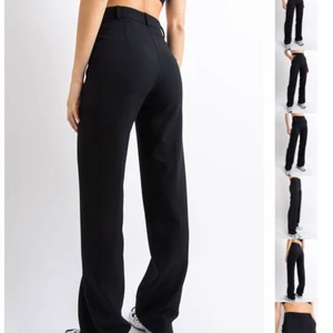 Kostymbyxor Madlady - Svarta helt oanvända kostymbyxor från Madlady råkade beställa dubbelt. Jag har storlek EU32L30, jag är 160cm och är en xs/xxs och dom sitter perfekt på mig