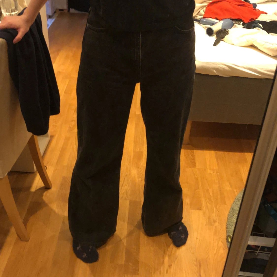 Weekday ace jeans i svart