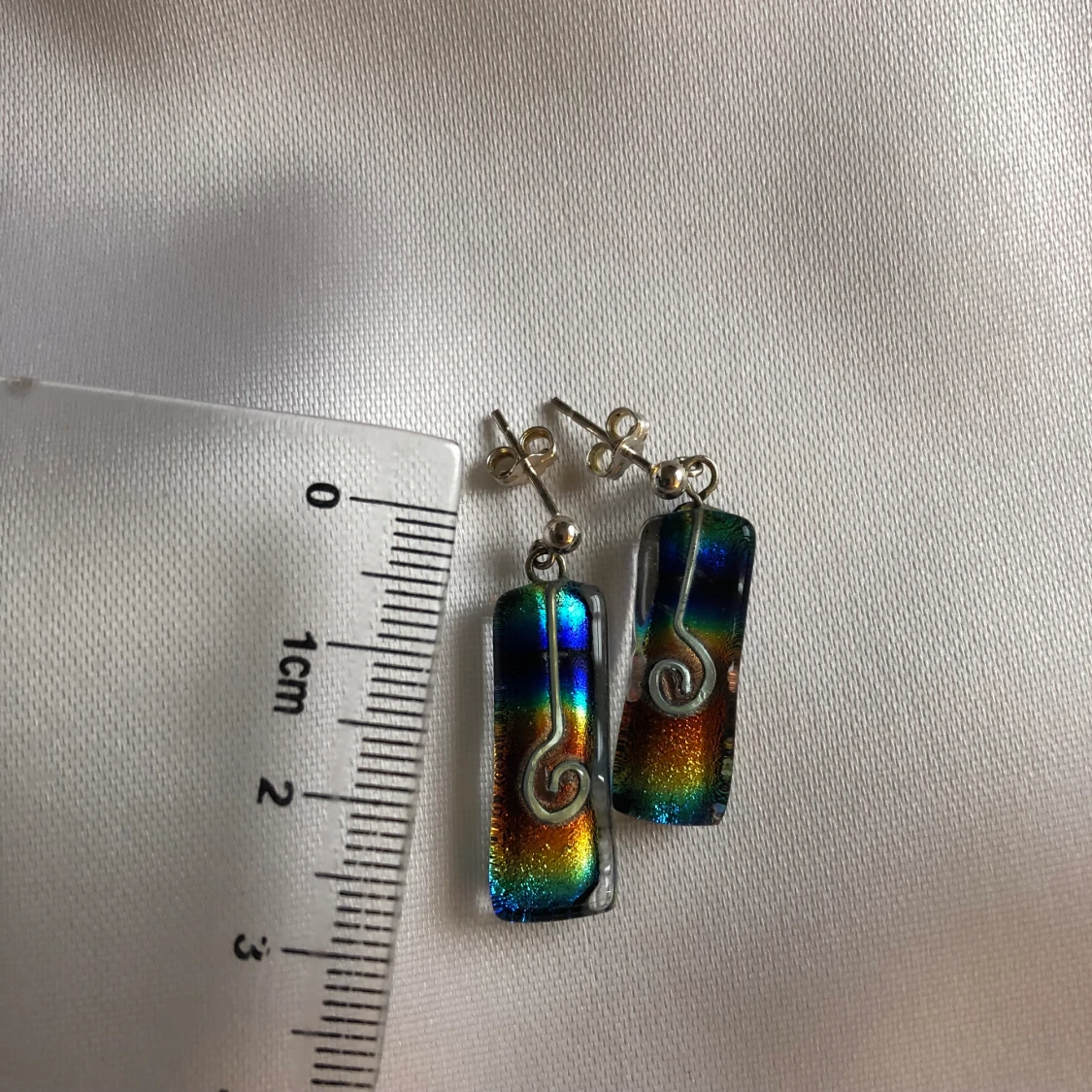 Handgjorda örhängen i glas - 90