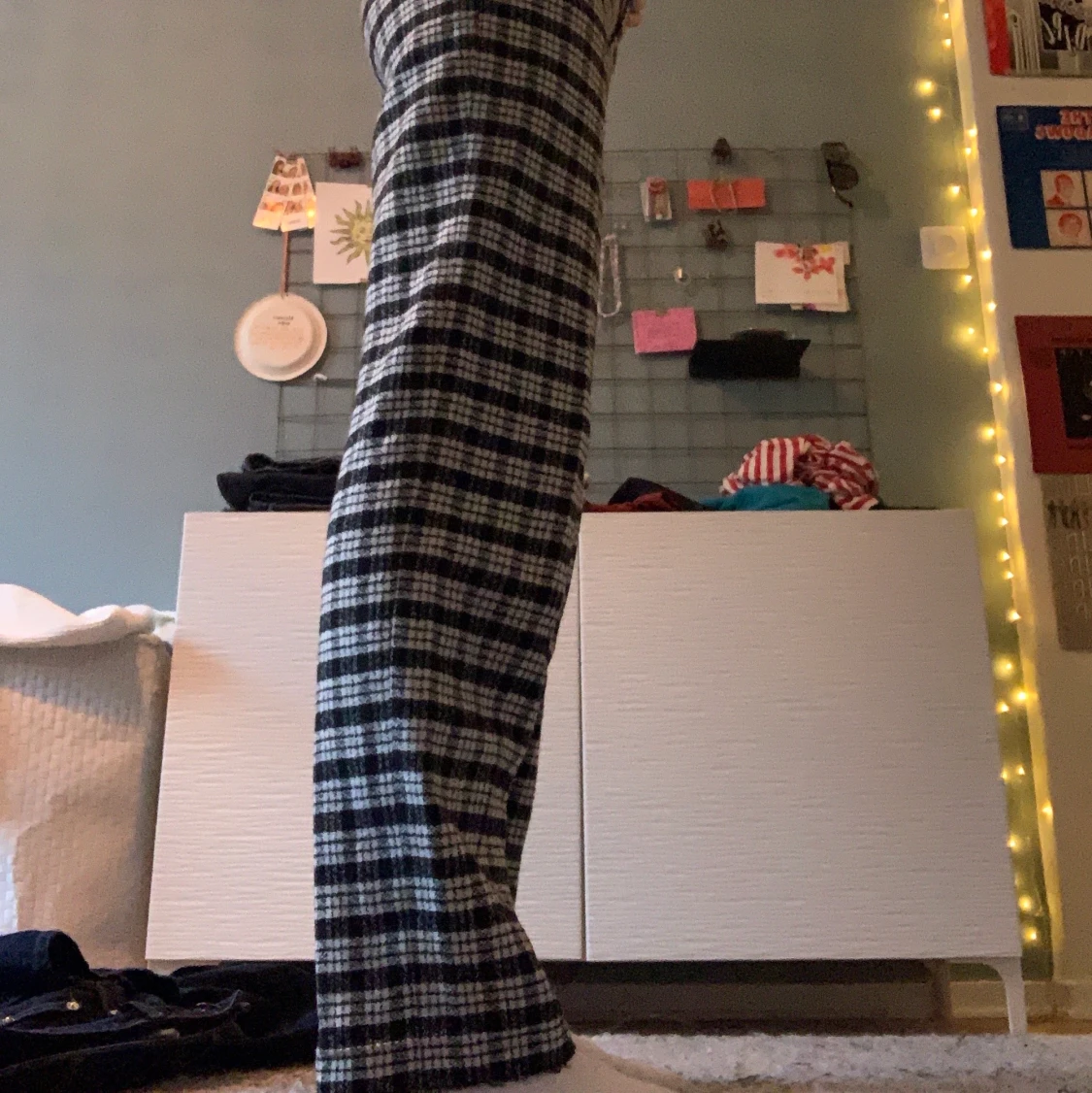 Rutiga långa kostymbyxor ZARA  - 90