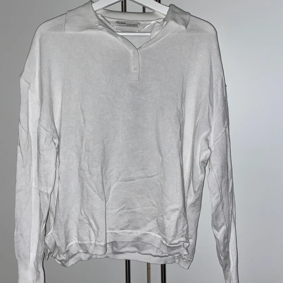 Stickad piké med långa armar  - 90