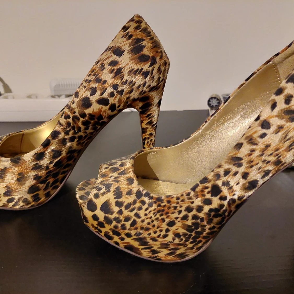 Leopard högklackade 