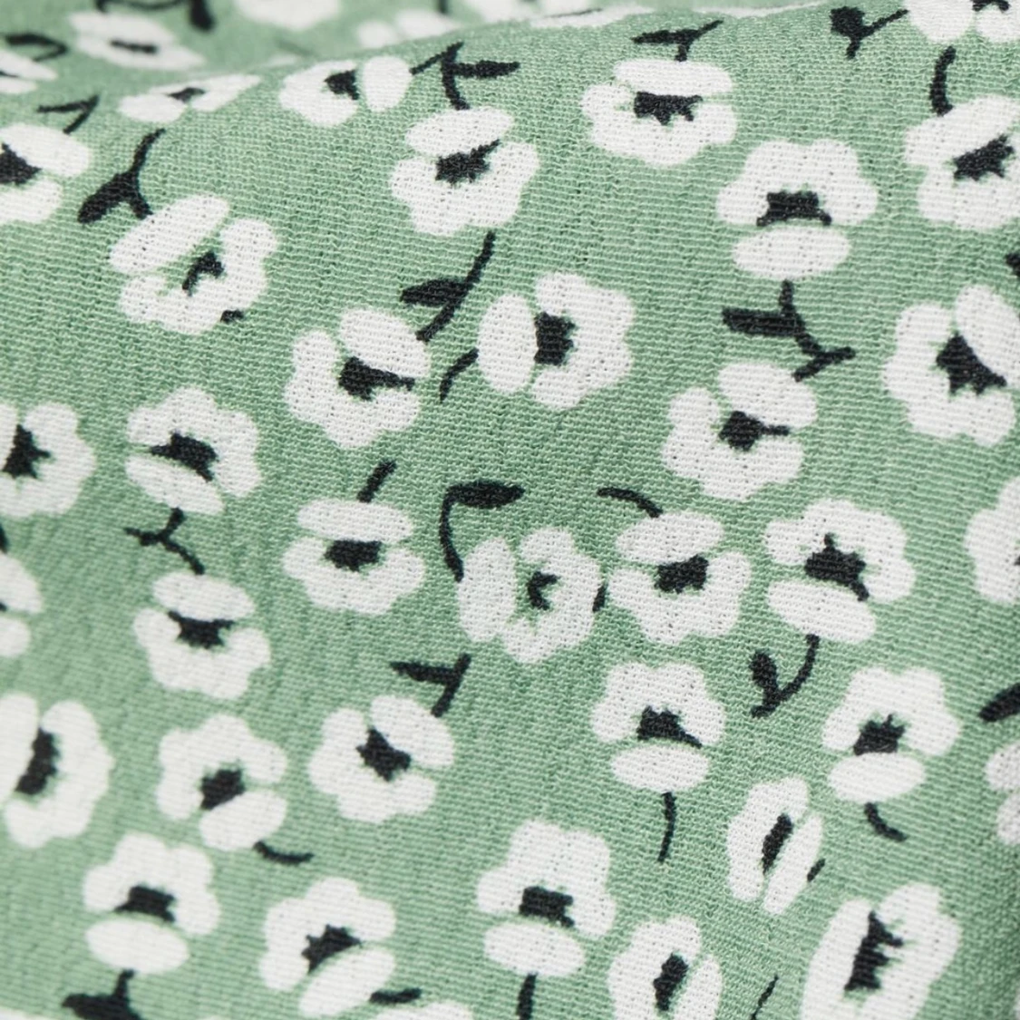 Mönstrad klänning med slits - 90