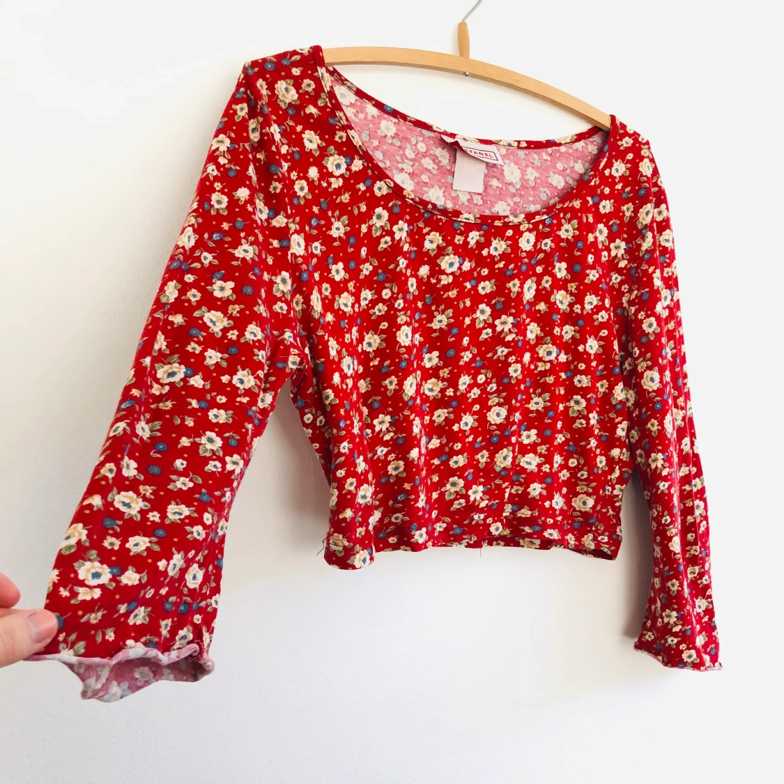 Blommig croptop, retro! - 90