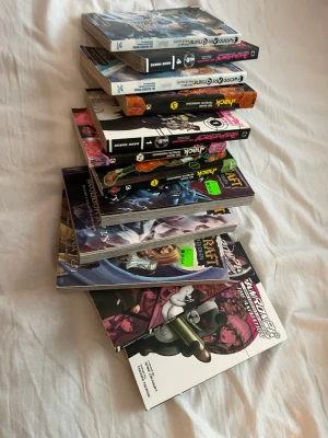 Manga  - Massa olika manga böcker❤️skriv gärna om ni har några frågor danganronpa är ett helt sett asså all böcker i just den danganronpan serien är tillsammans och samma sak gäller hack och Warcraft❤️ Danganronpa 4st Hack 3st Sword art online 2st Warcraft 3st 