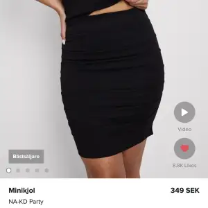 Säljer denna populära kjol från NA-KD. Aldrig använd.