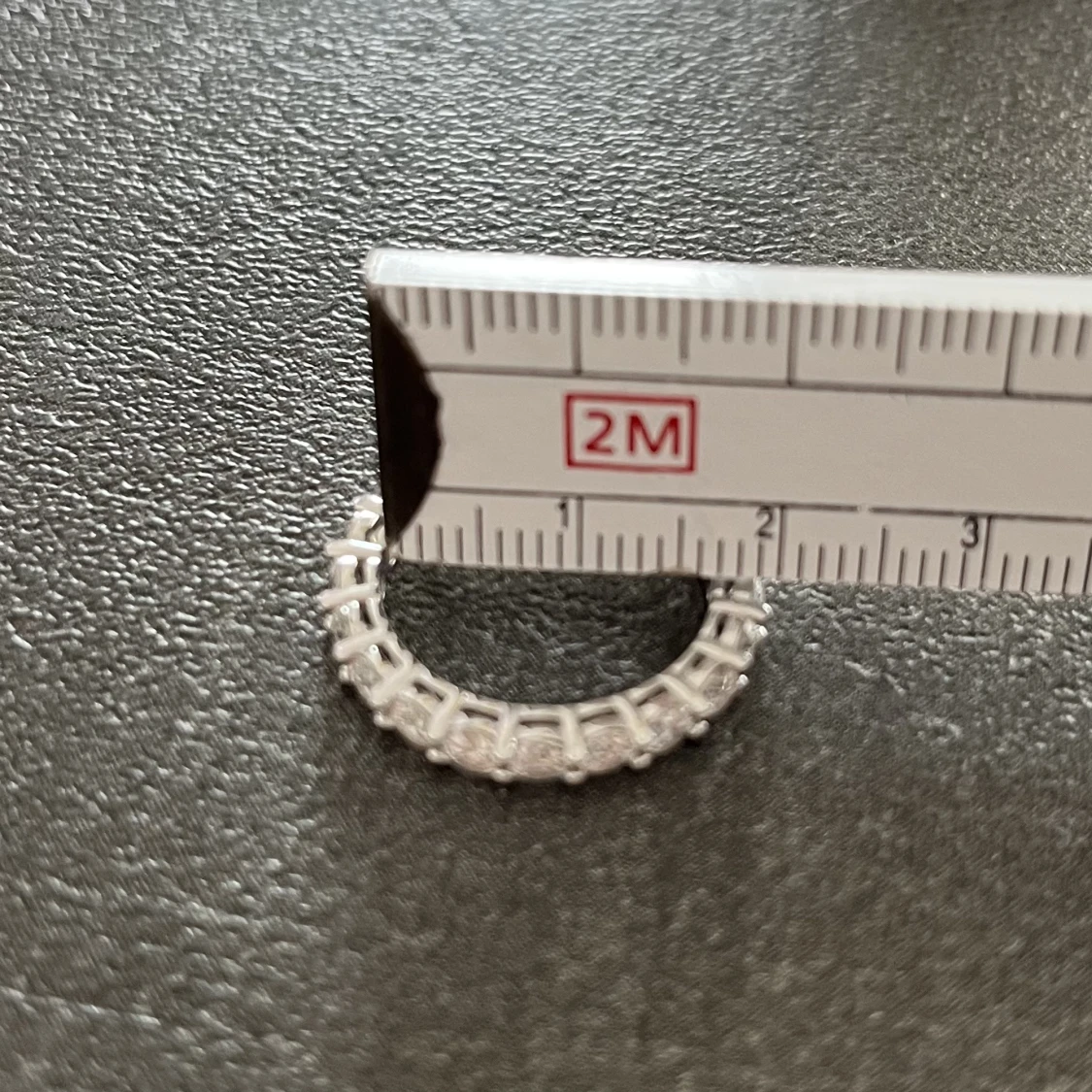 Ring Moissanite diamant silver - 91