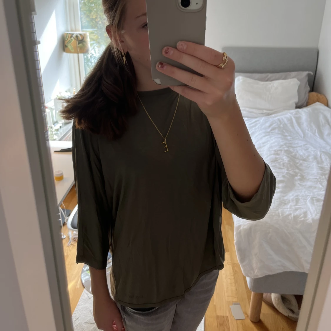 Trekvartsärmad tröja 