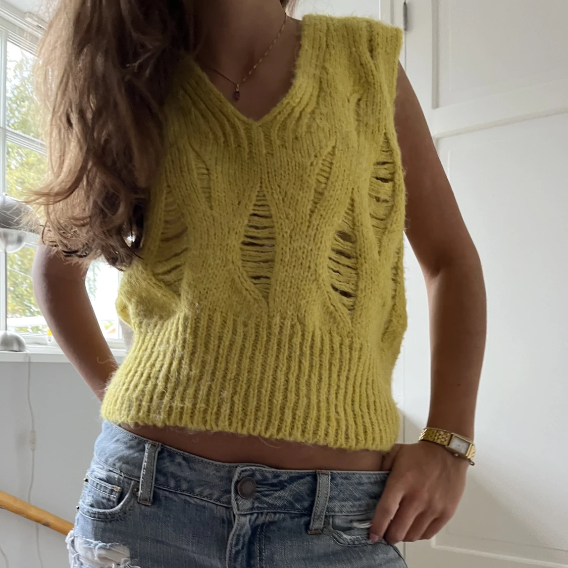 Cool och stickad väst❤️ - 90