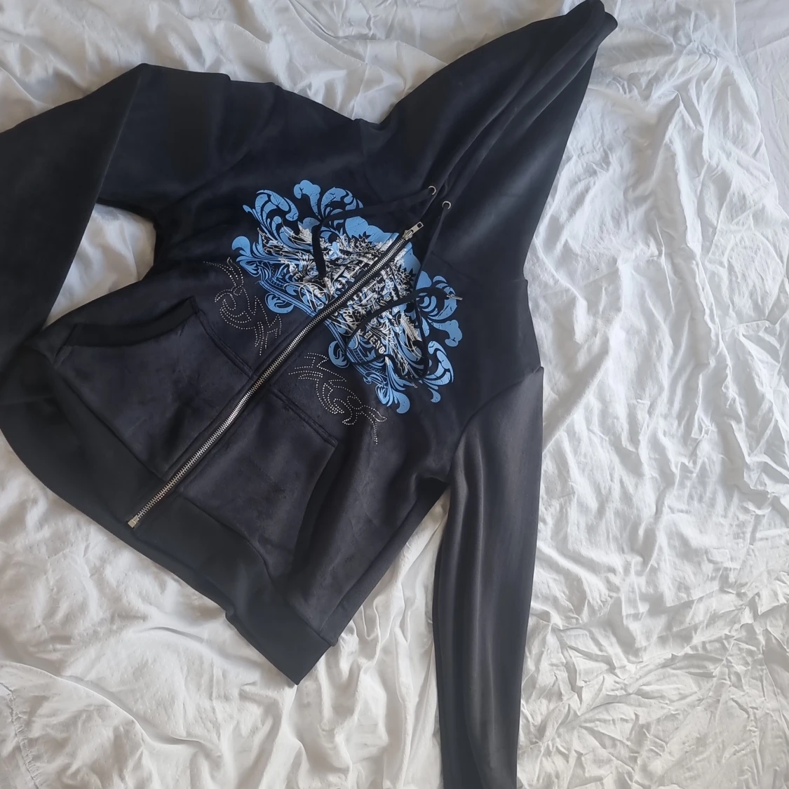 Tjocktröja med print