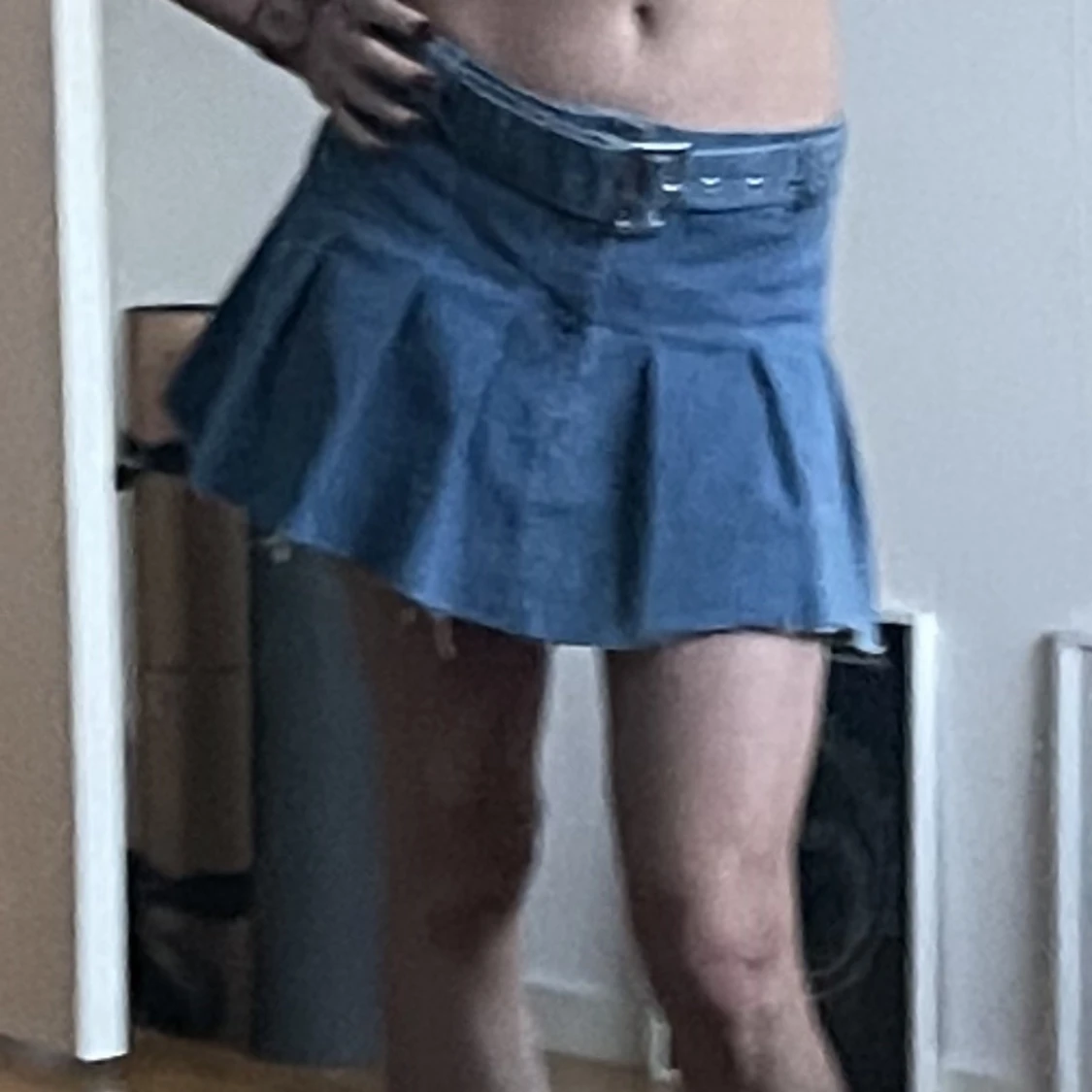 Y2K jeans mini skirt 