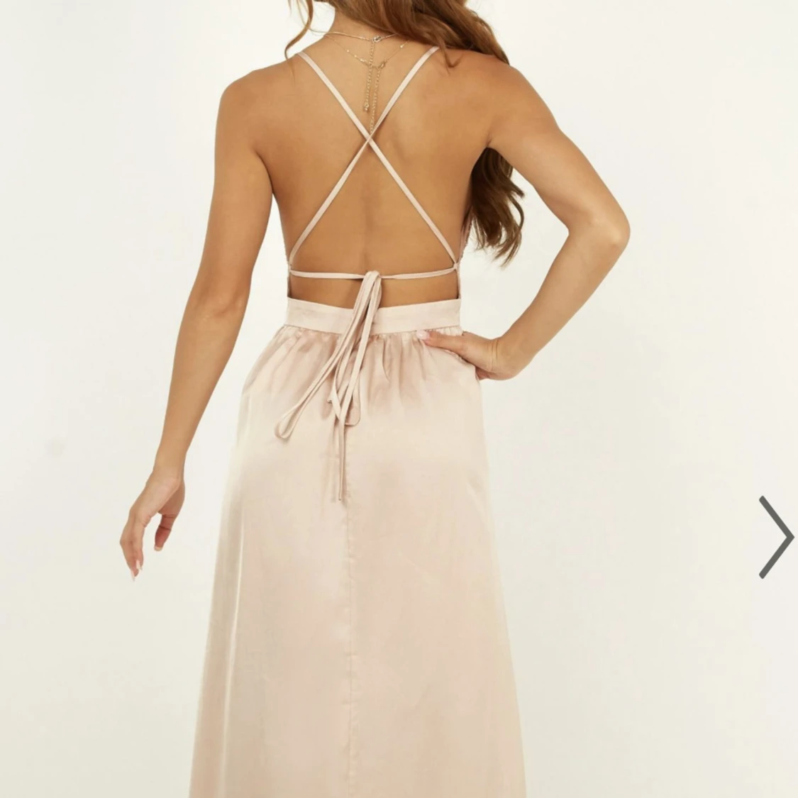 Balklänning stl 36 rosegold - 90