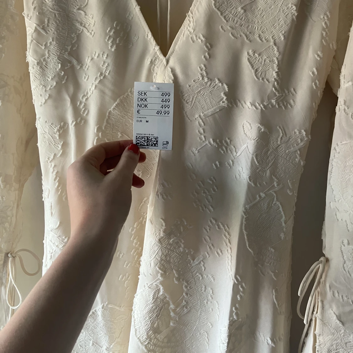 Klänning vit student  - 91