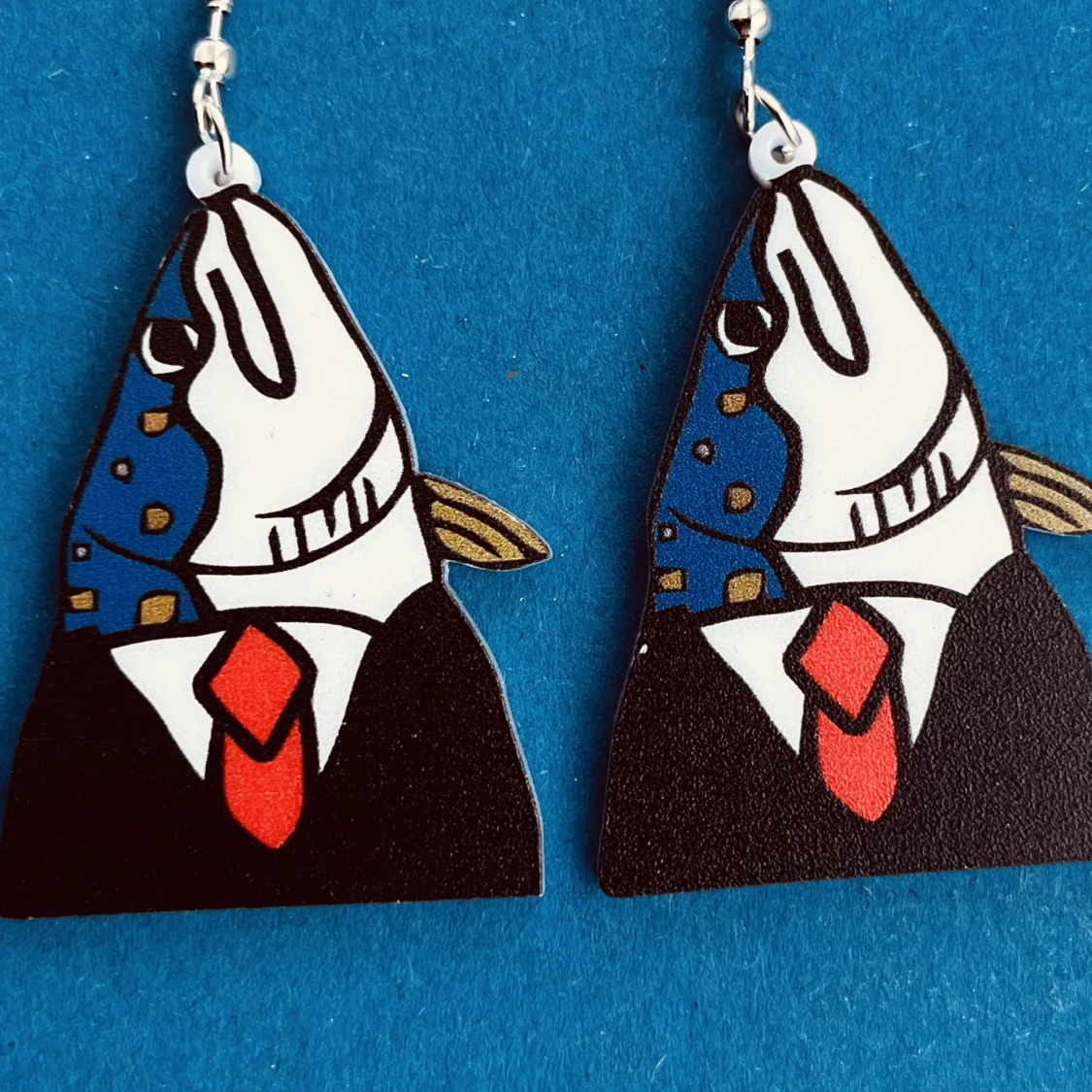 Fishman örhängen 💙 - 90