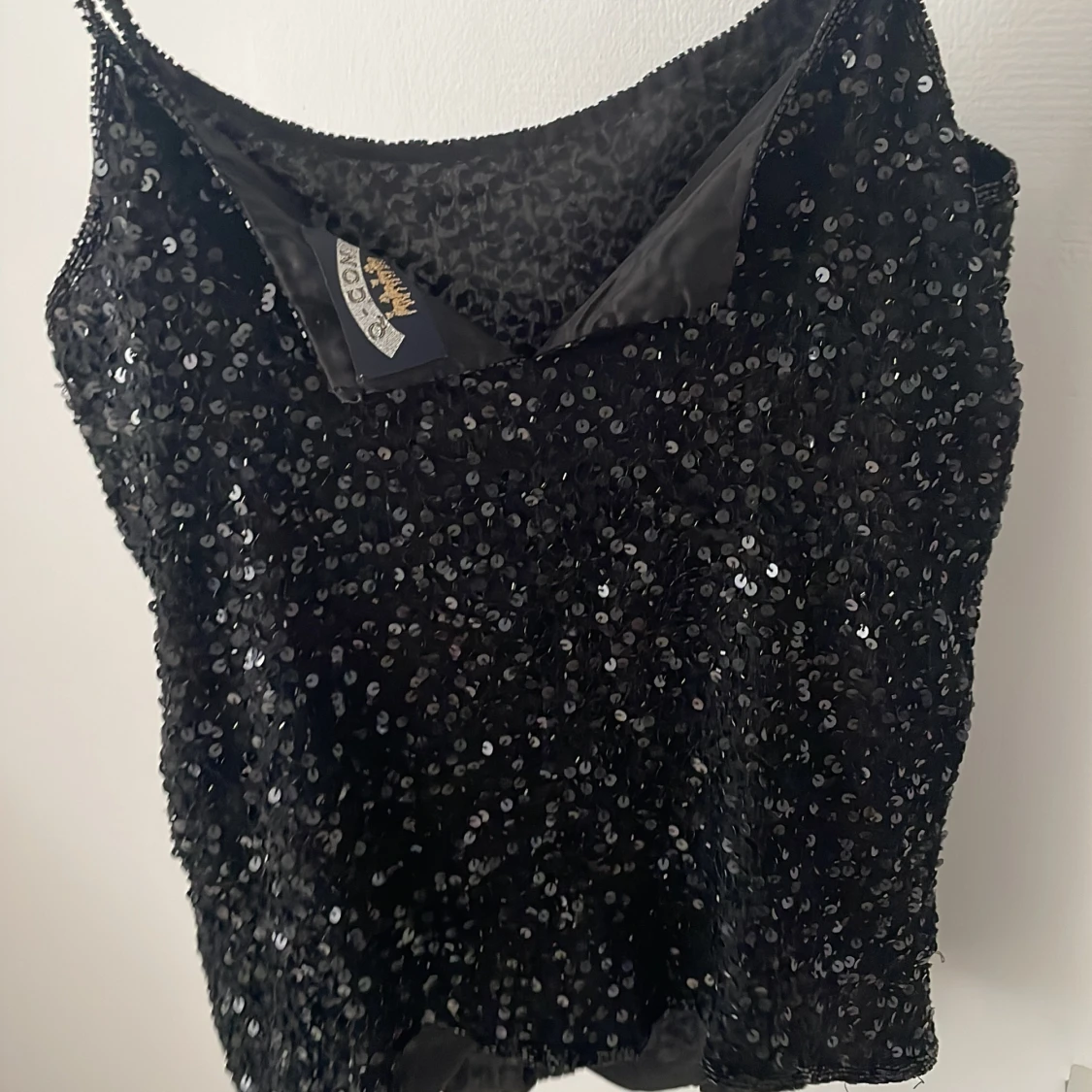 Svart glittrig linne🖤 - 91