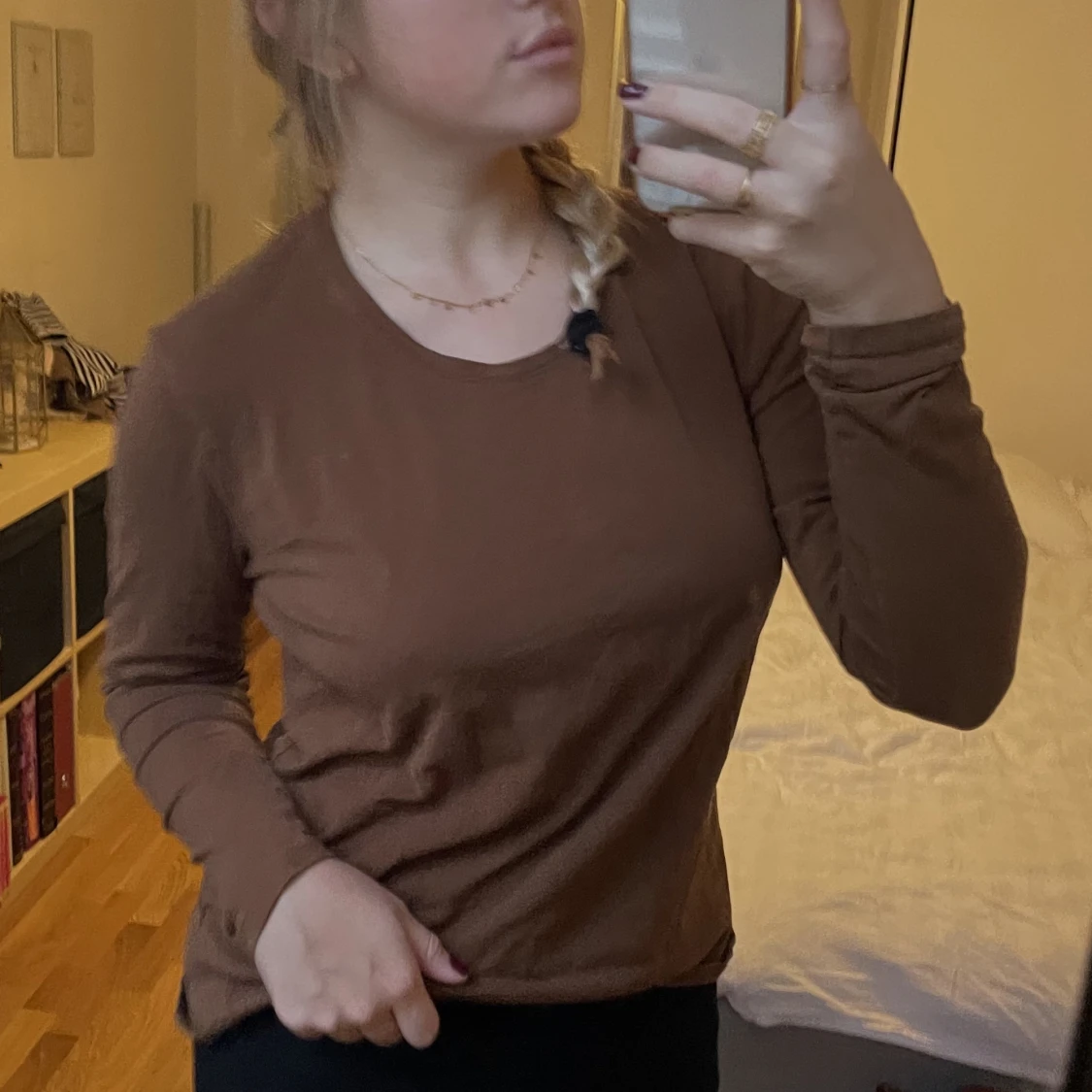 Brun långärmad tröja