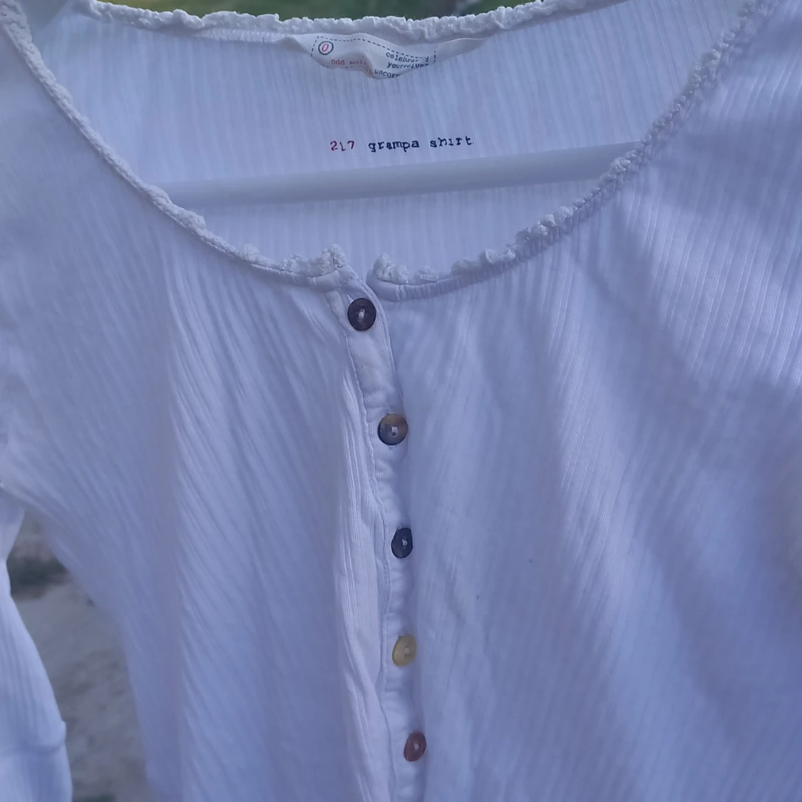 Långärmad vit tröja🤍 - 90