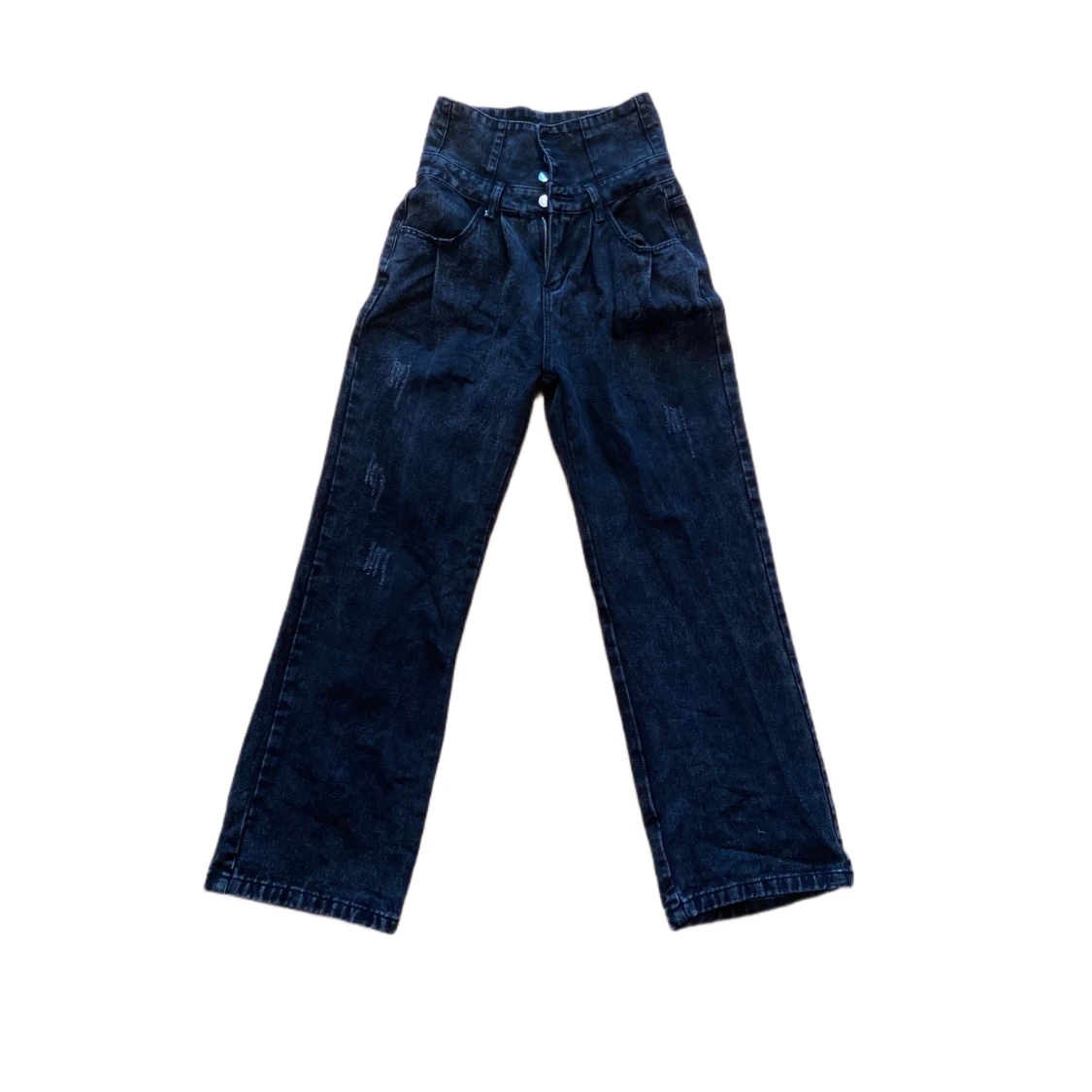 jeans med fold down waist