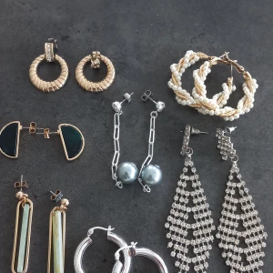 Smyckespaket med örhängen  - Allt är nickeltestat. Vissa är nya.