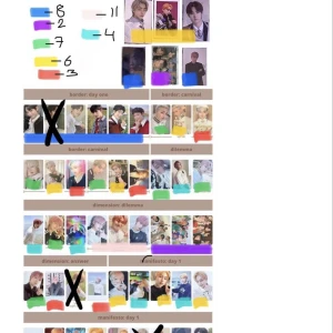 Säljer Sunoo Sunghoon Enhypen Photocard - Alla finns inte kvar så fråga :) priser står i € euro