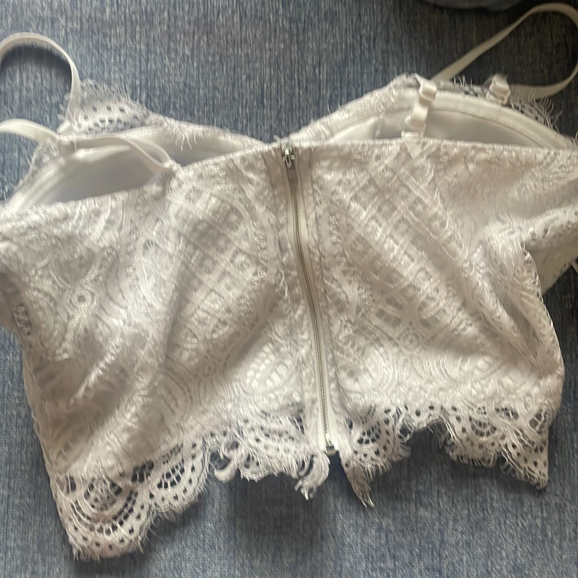 Vit spets topp från NEW yorker  - 90