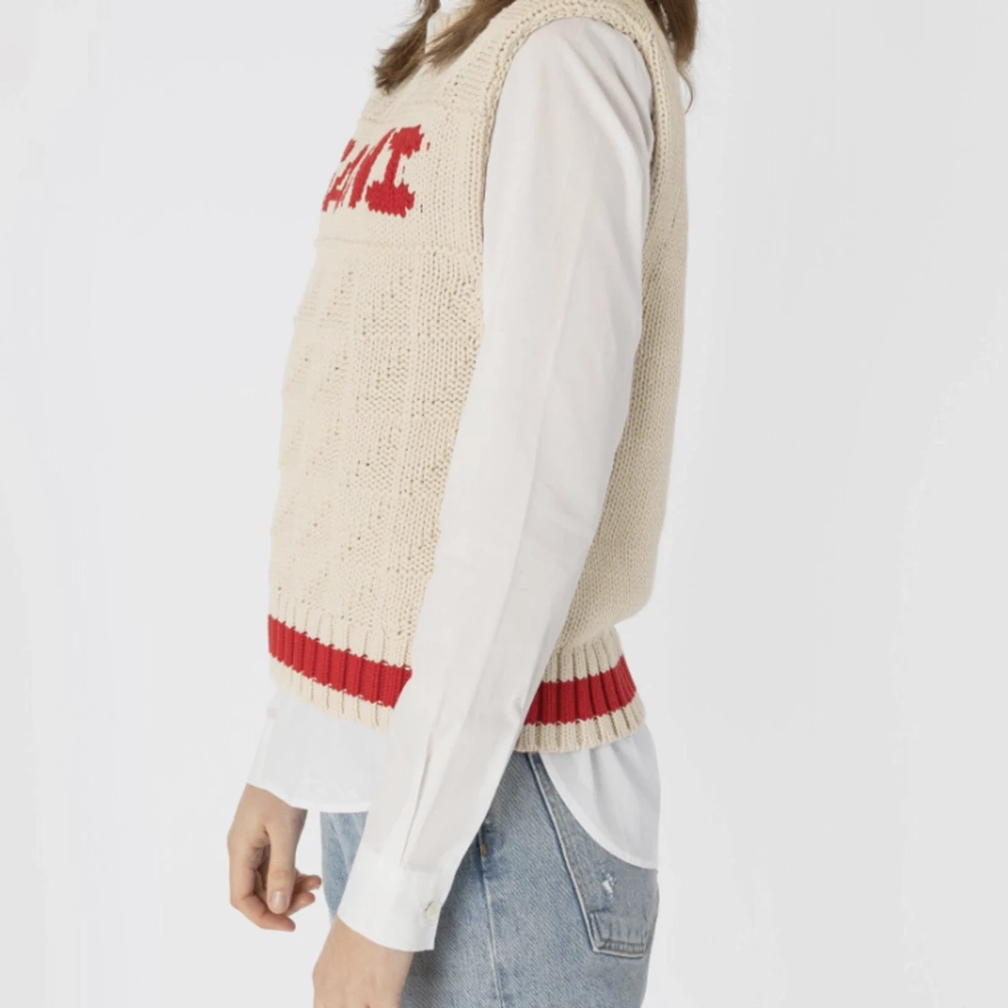 GANNI ROPE VÄST I BOMULL  - 90