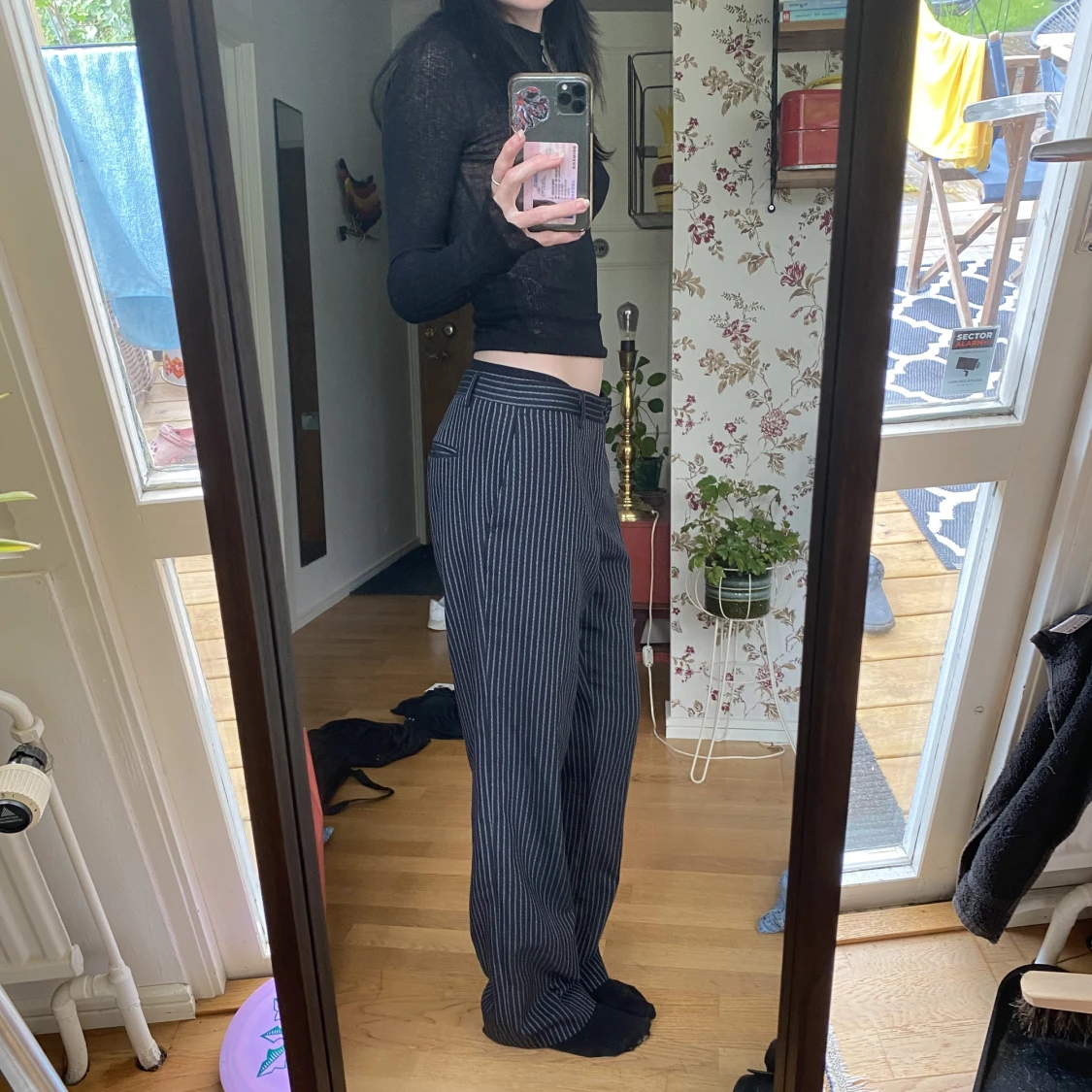 Randiga kostymbyxor  - 91