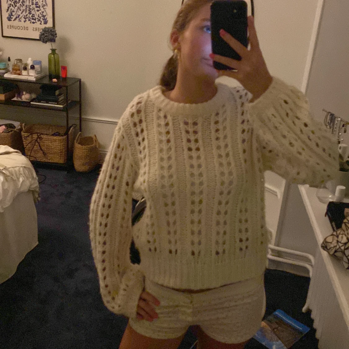 Hålig stickad tröja