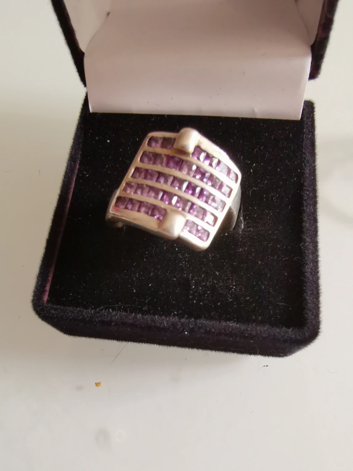 Äkta Silver Ring Amethyst