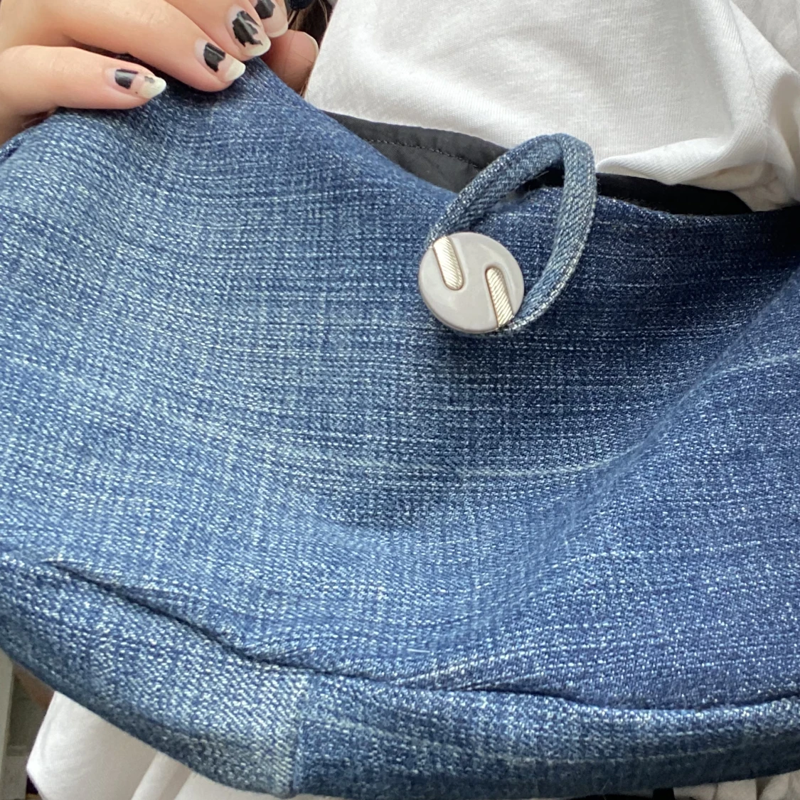 Handgjord denim väska  - 90