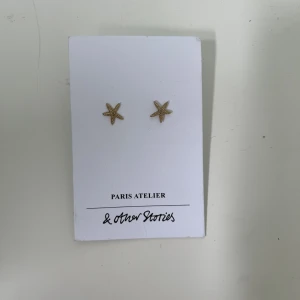 Örhängen & other stories  - Små örhängen i form av stjöstjärnor. Helt oanvända. Guldfärgade. 