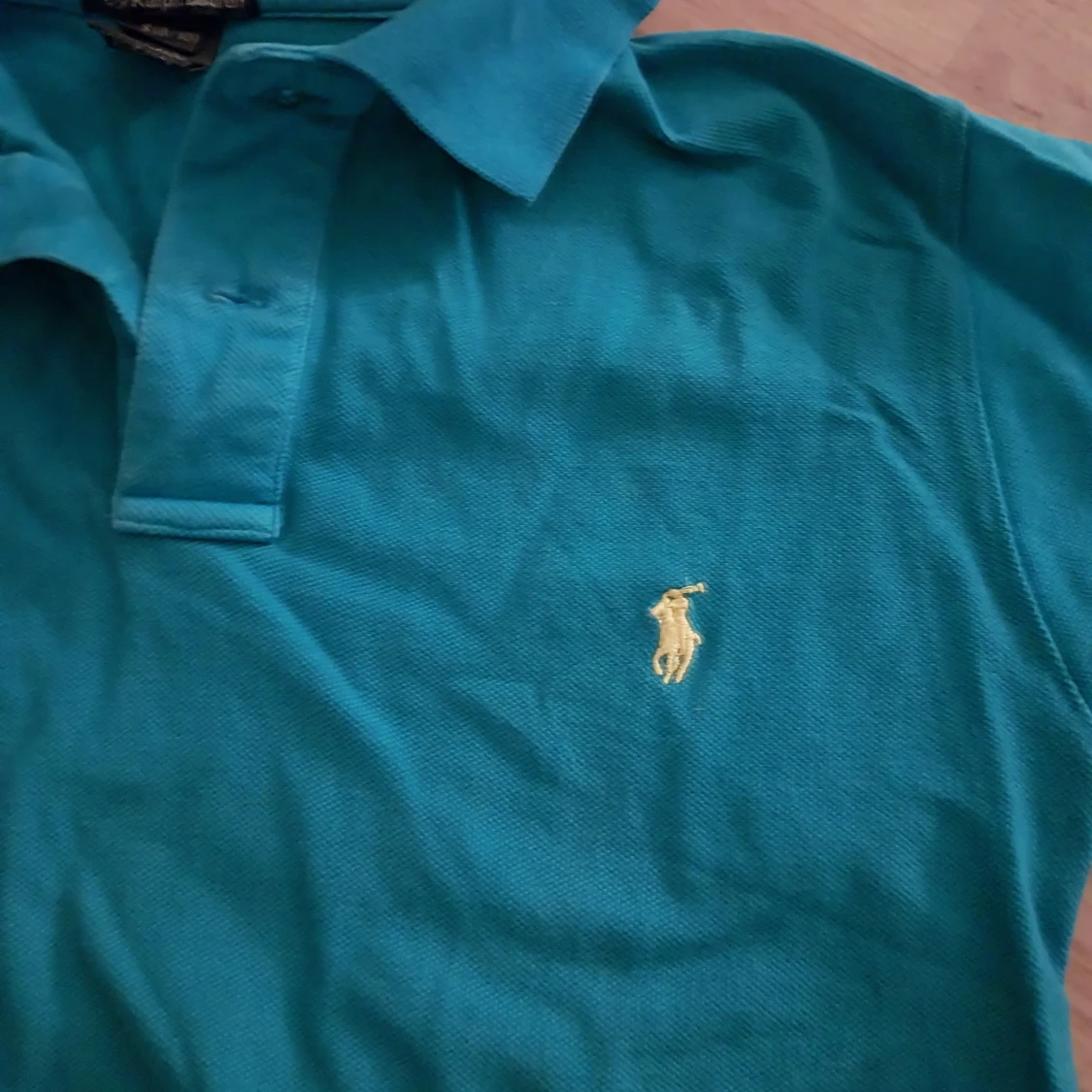 Havsblå/turkos Piké Ralph Lauren  - 91