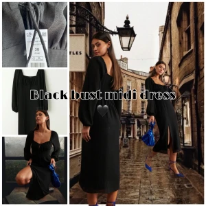 Svart midi klänning 🖤 - Helt OANVÄND (prislappen kvar) svart midiklänning från Gina, storlek 38♠️♟. Priset går att diskutera🖤