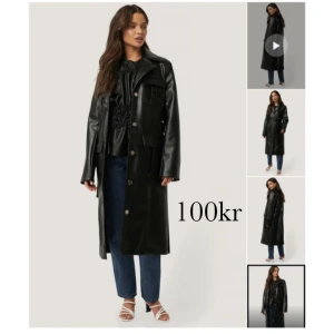 PU pocket coat NA-KD  - Storlek 34. Bara hängt i garderoben senaste åren, köpt för 1230kr