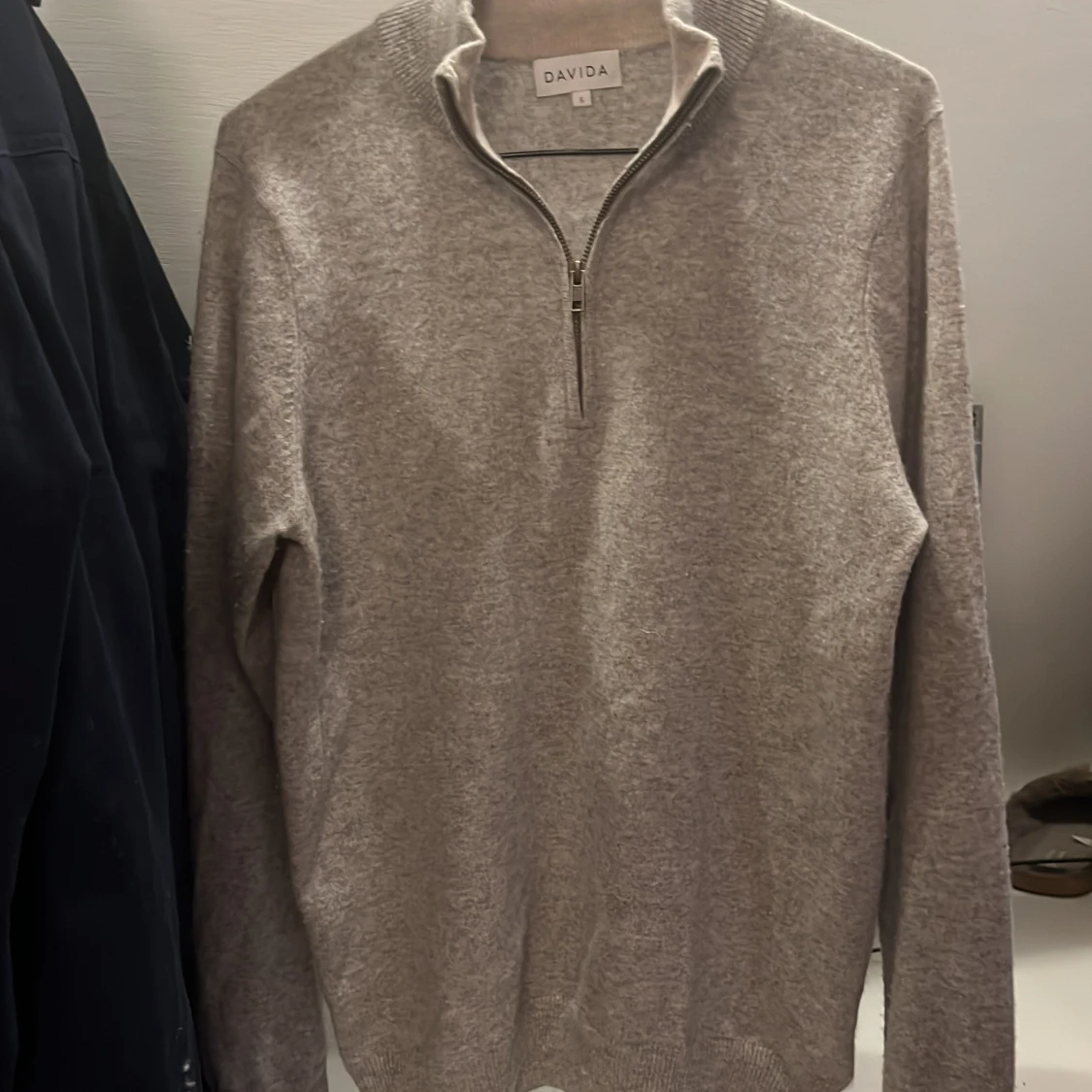 Davida cashmere zip tröja  - 90