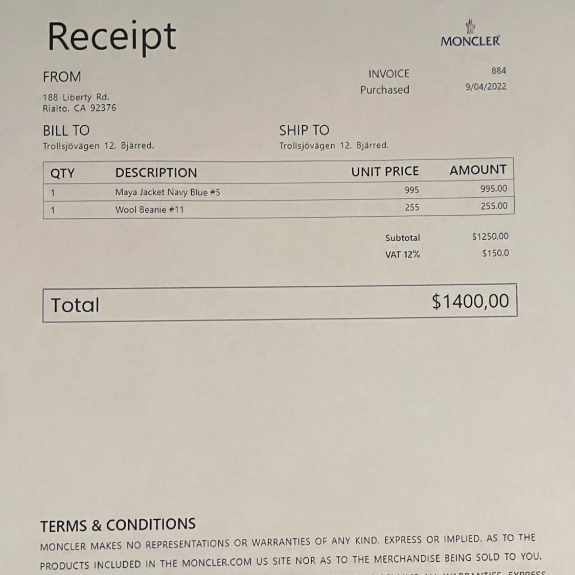 Svart moncler jacka maya - 91