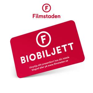 Biobiljett till valfri film hos Filmstaden  🎥 finns flera!!  Skickar koden i chatten efter betalning 🌸